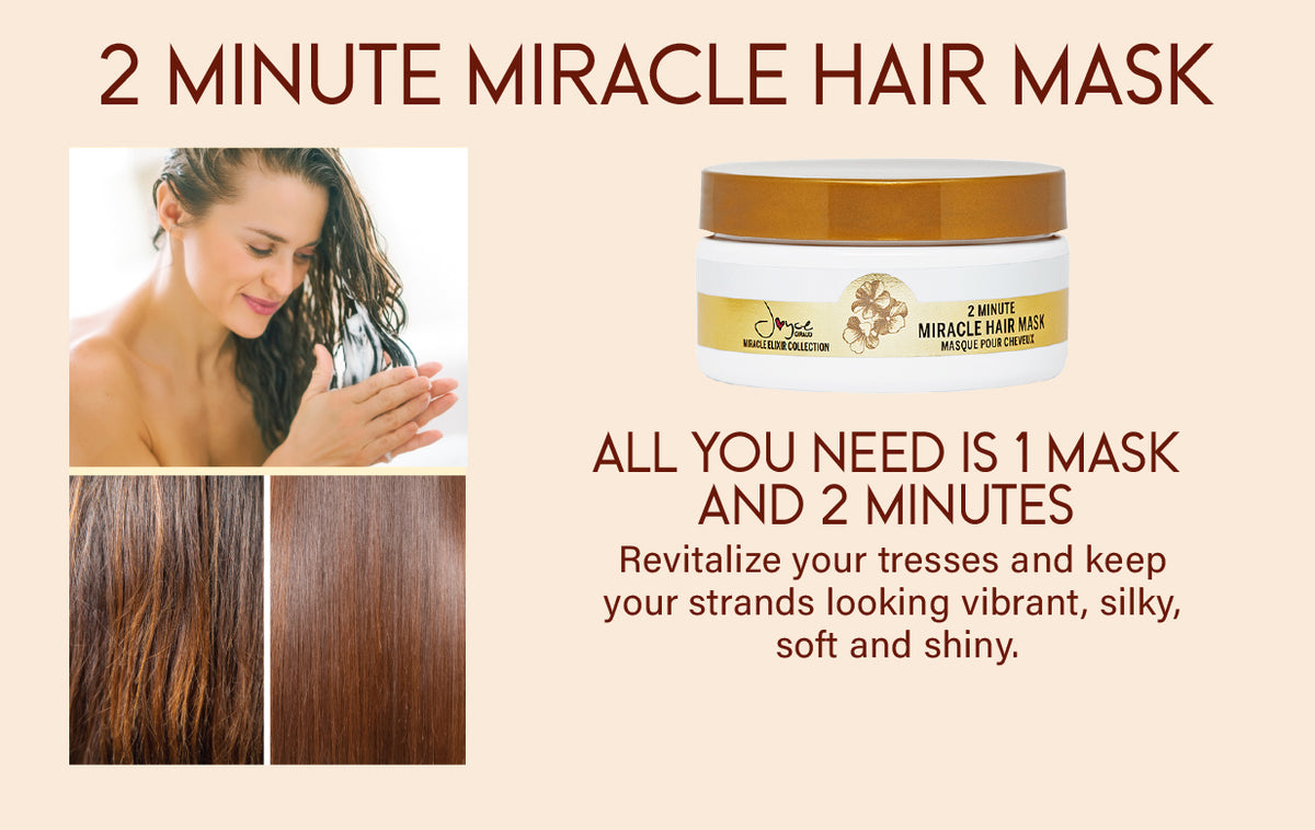 2 Minute Miracle Hair Mask 8 oz. – Joyce Giraud Beauty