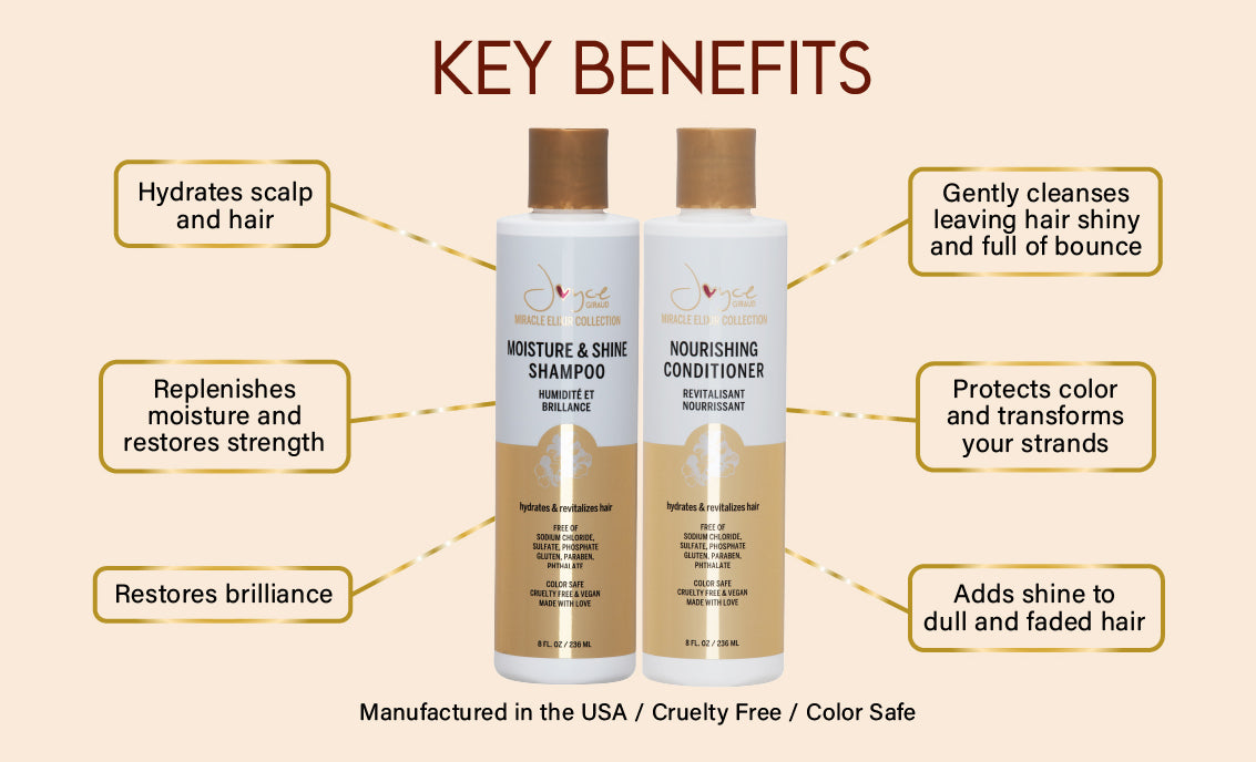 Miracle Elixir Moisture & Shine Shampoo – Joyce Giraud Beauty