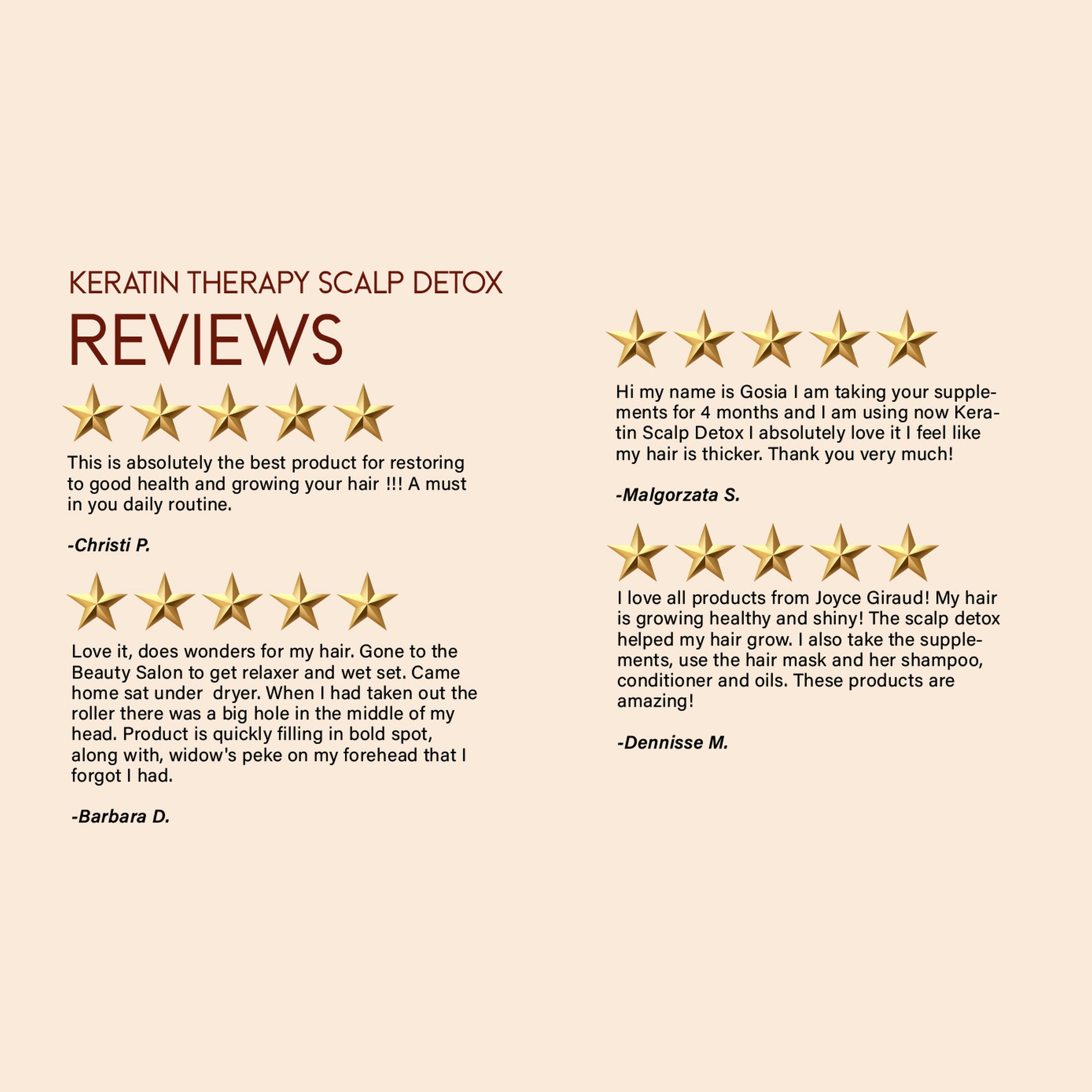 Keratin Therapy Scalp Detox