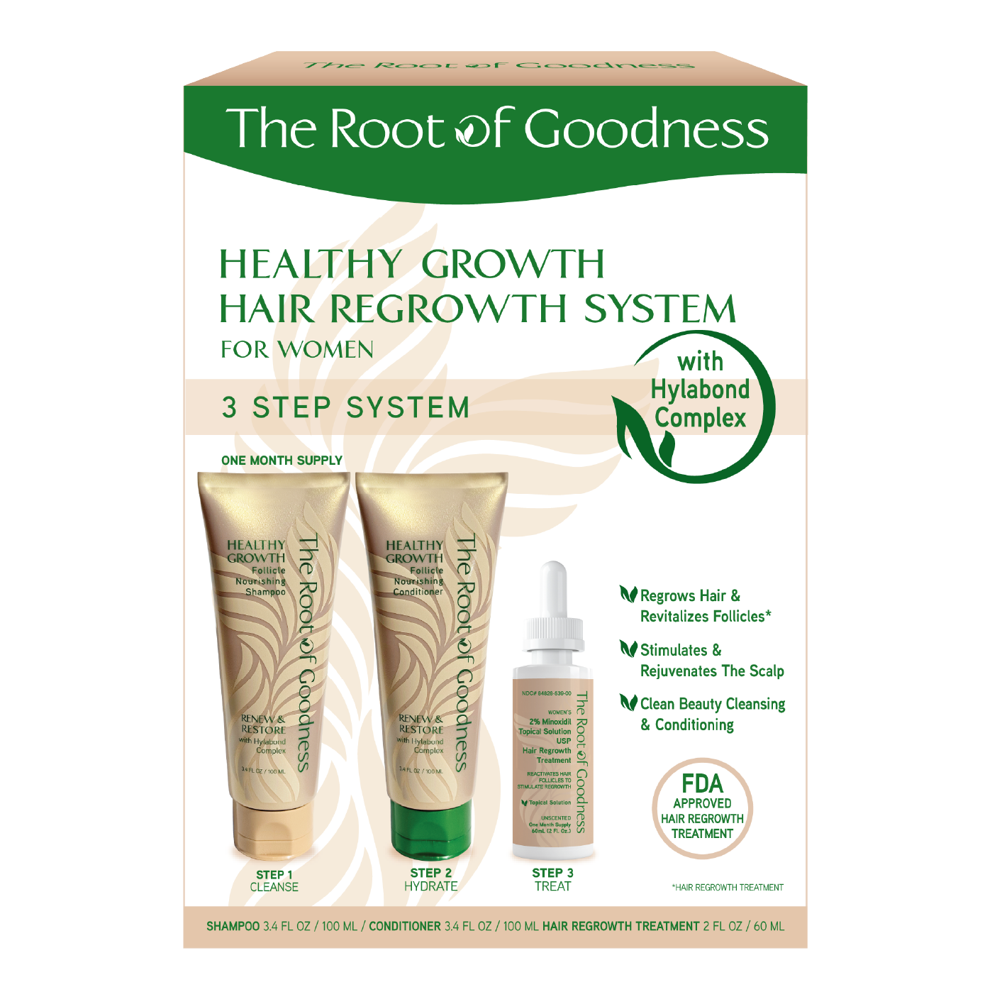 The Root Of Goodness 3 Piece Kit in a Box