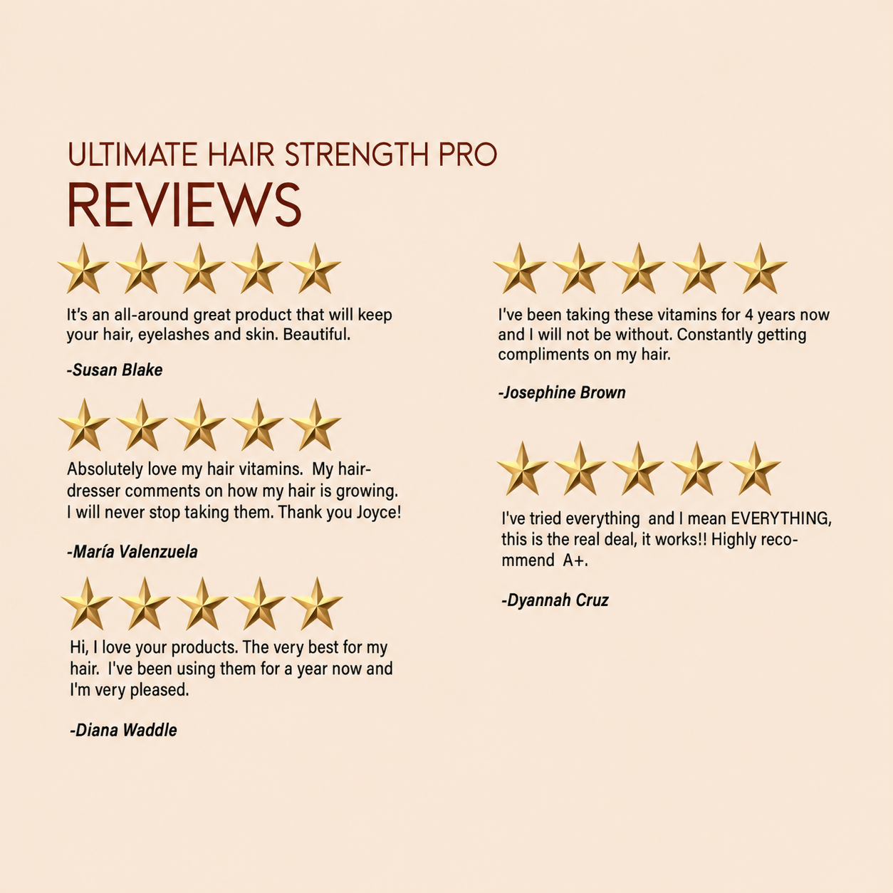 Ultimate Hair Strength PRO Supplements- 90 Days