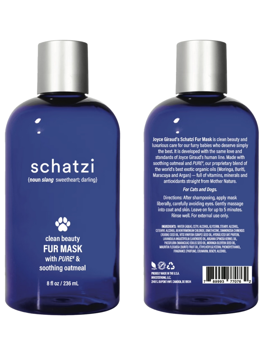 Schatzi Pet Fur Mask with Pure4 & Soothing Oatmeal 8 fl oz.