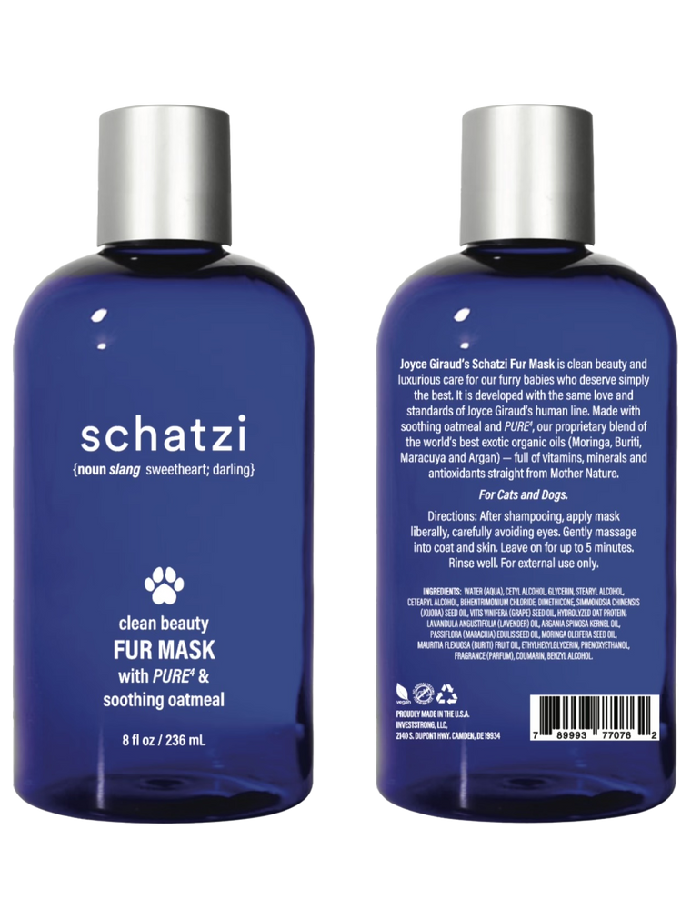 Schatzi Pet Fur Mask with Pure4 & Soothing Oatmeal 8 fl oz.