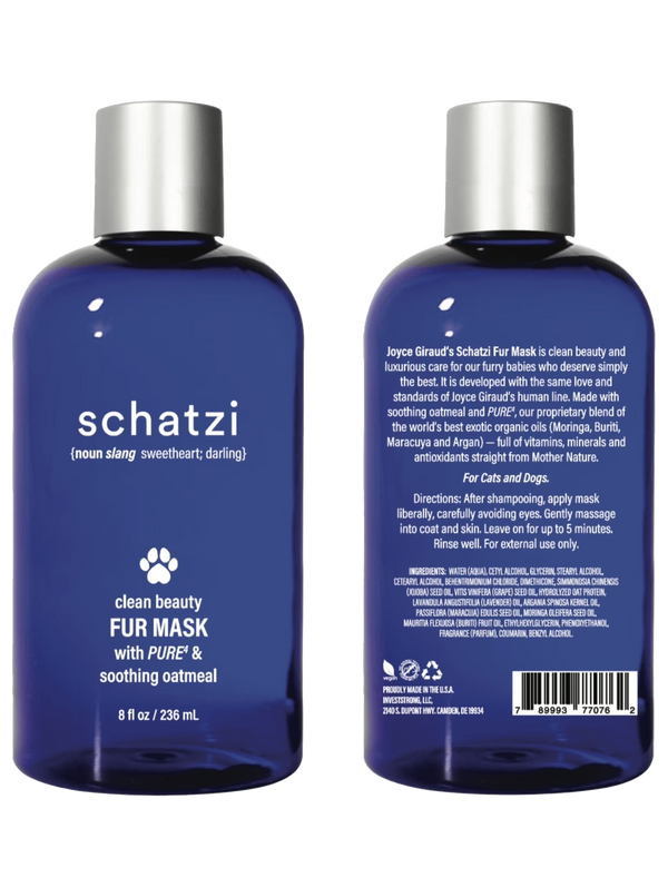 Schatzi Pet Fur Mask with Pure4 & Soothing Oatmeal 8 fl oz.