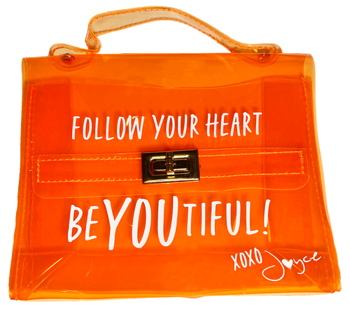 Inspirational Beauty Bag Neon Orange