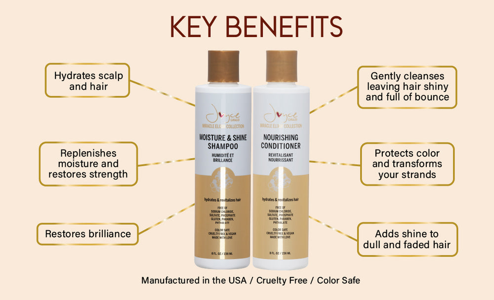 Miracle Elixir Moisture & Shine Shampoo – Joyce Giraud Beauty