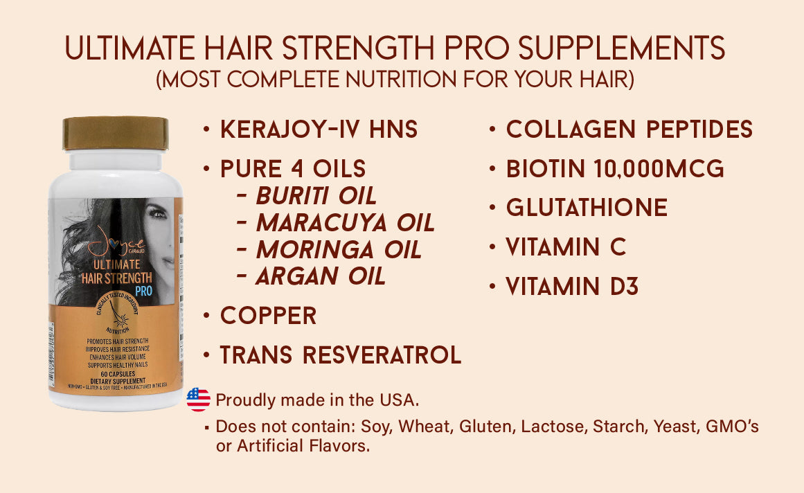 Ultimate Hair Strength PRO Supplements- 90 Days