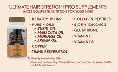 Ultimate Hair Strength PRO Supplements- 90 Days