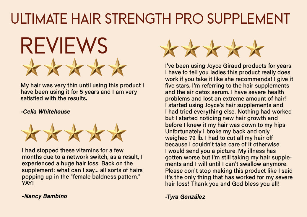 Ultimate Hair Strength PRO Supplements- 90 Days