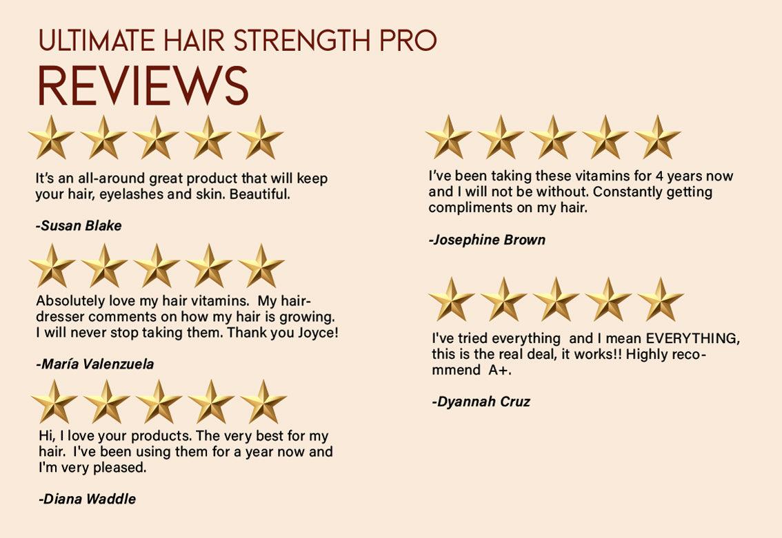 Ultimate Hair Strength PRO Supplements- 90 Days