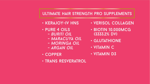 Ultimate Hair Strength PRO Supplements 30 Days