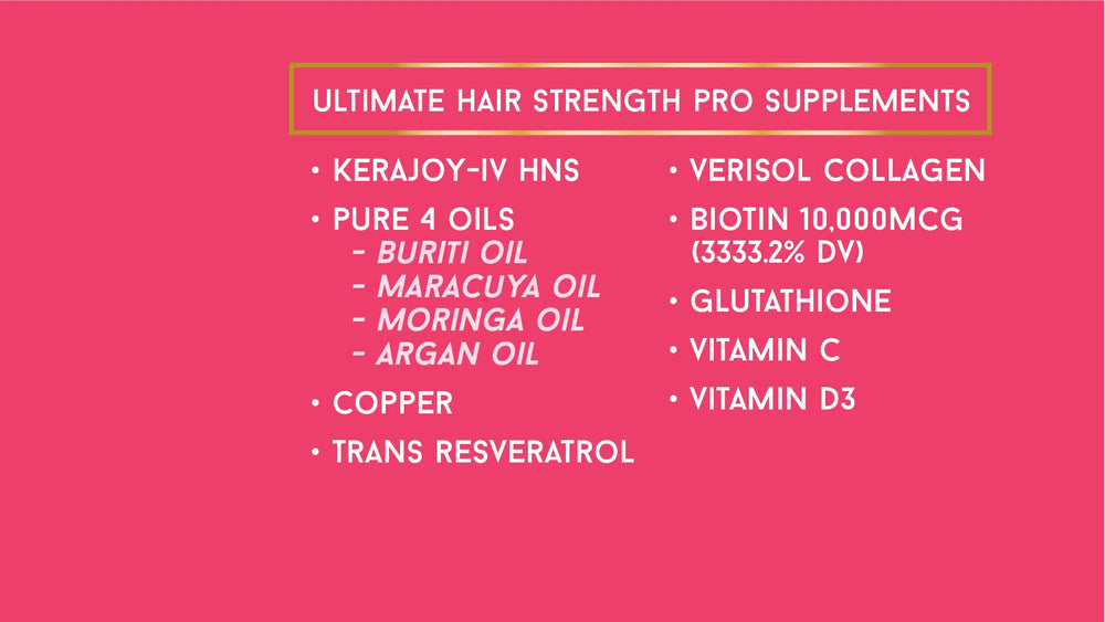 Ultimate Hair Strength PRO Supplements 60 Days