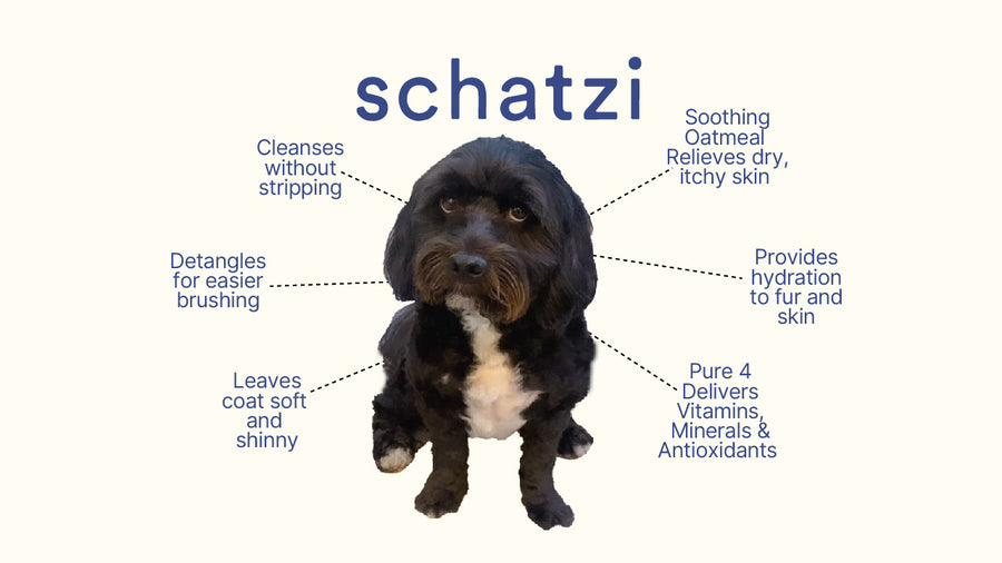 Schatzi Pet Fur Mask with Pure4 & Soothing Oatmeal 8 fl oz.
